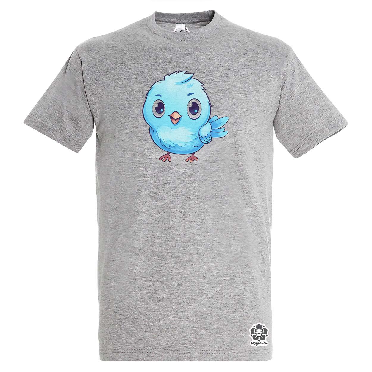 Kawaii kék madár v1 egyedi póló 