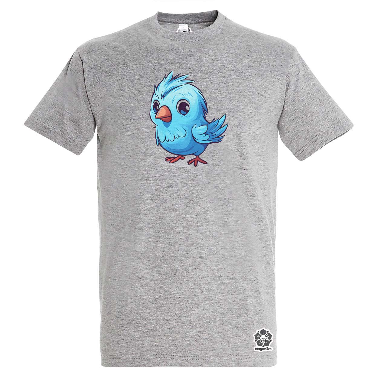 Kawaii kék madár v2 egyedi póló 