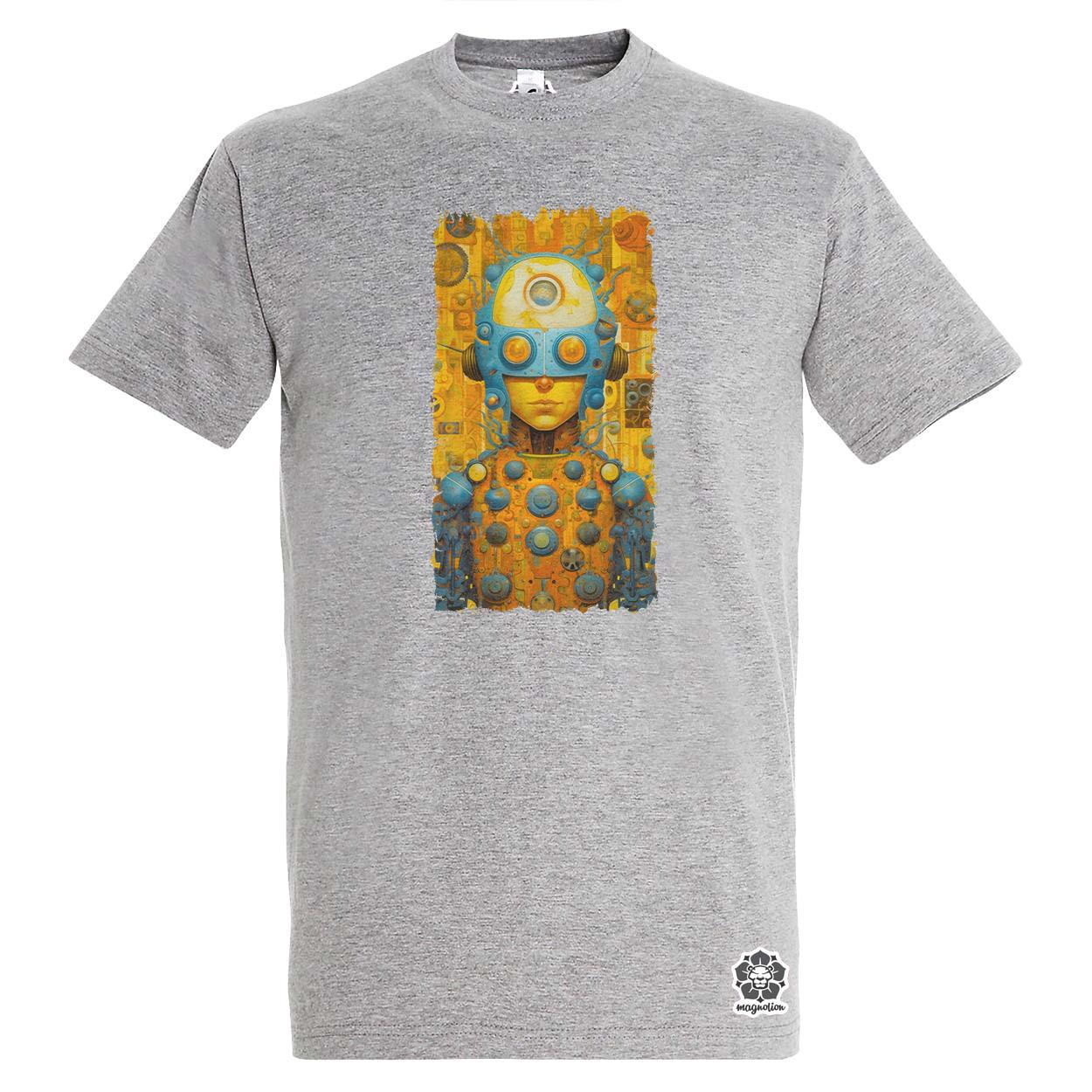Kék humanoid v6 egyedi póló 