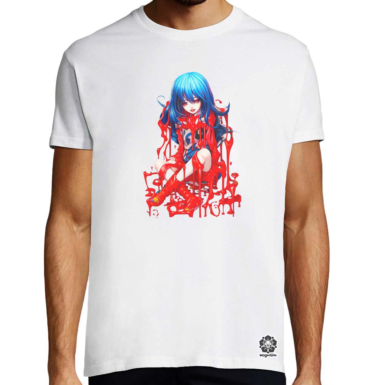 Vibráló anime lány v3 egyedi póló 
