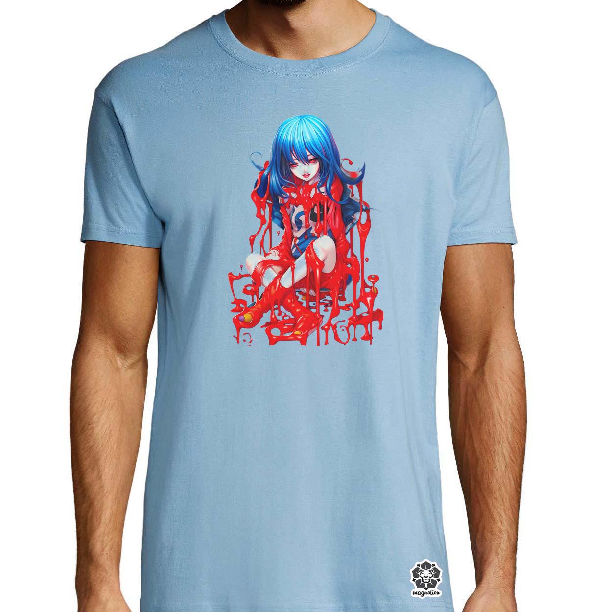 Vibráló anime lány v3 egyedi póló 