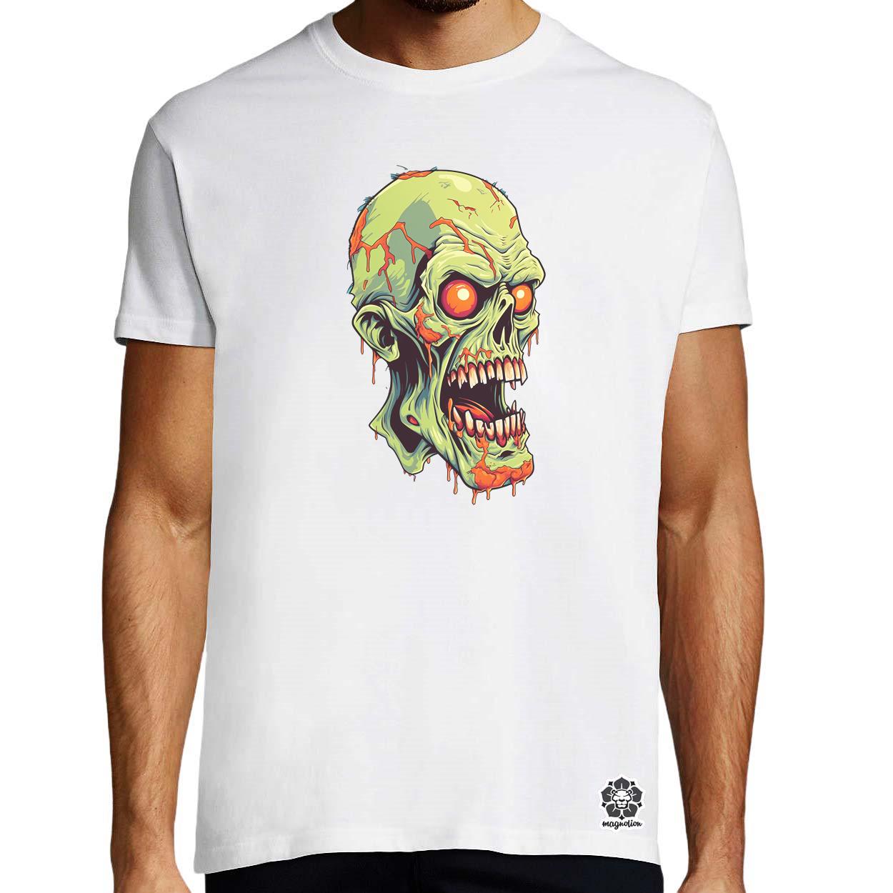 Zombi karikatúra v3 egyedi póló 