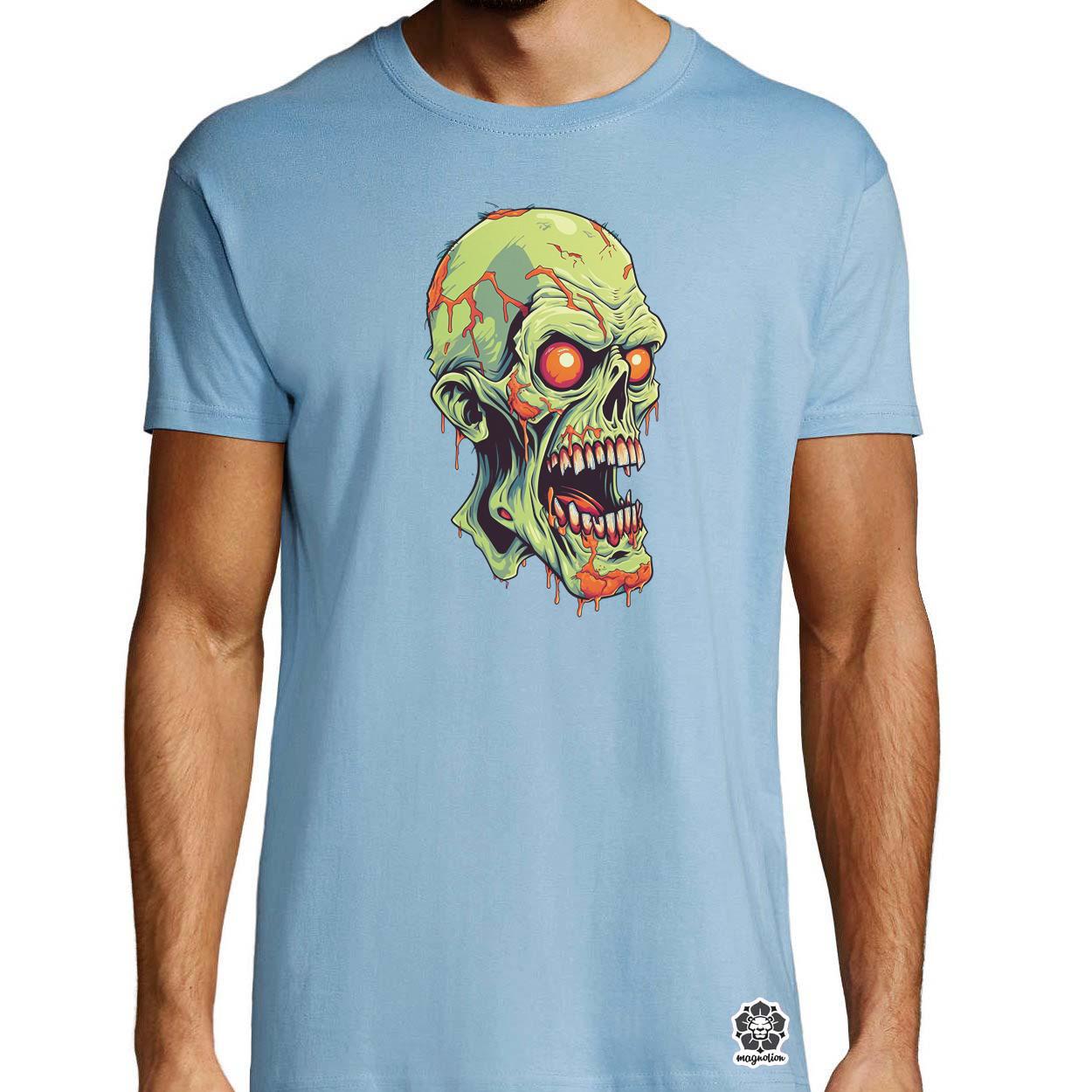 Zombi karikatúra v3 egyedi póló 