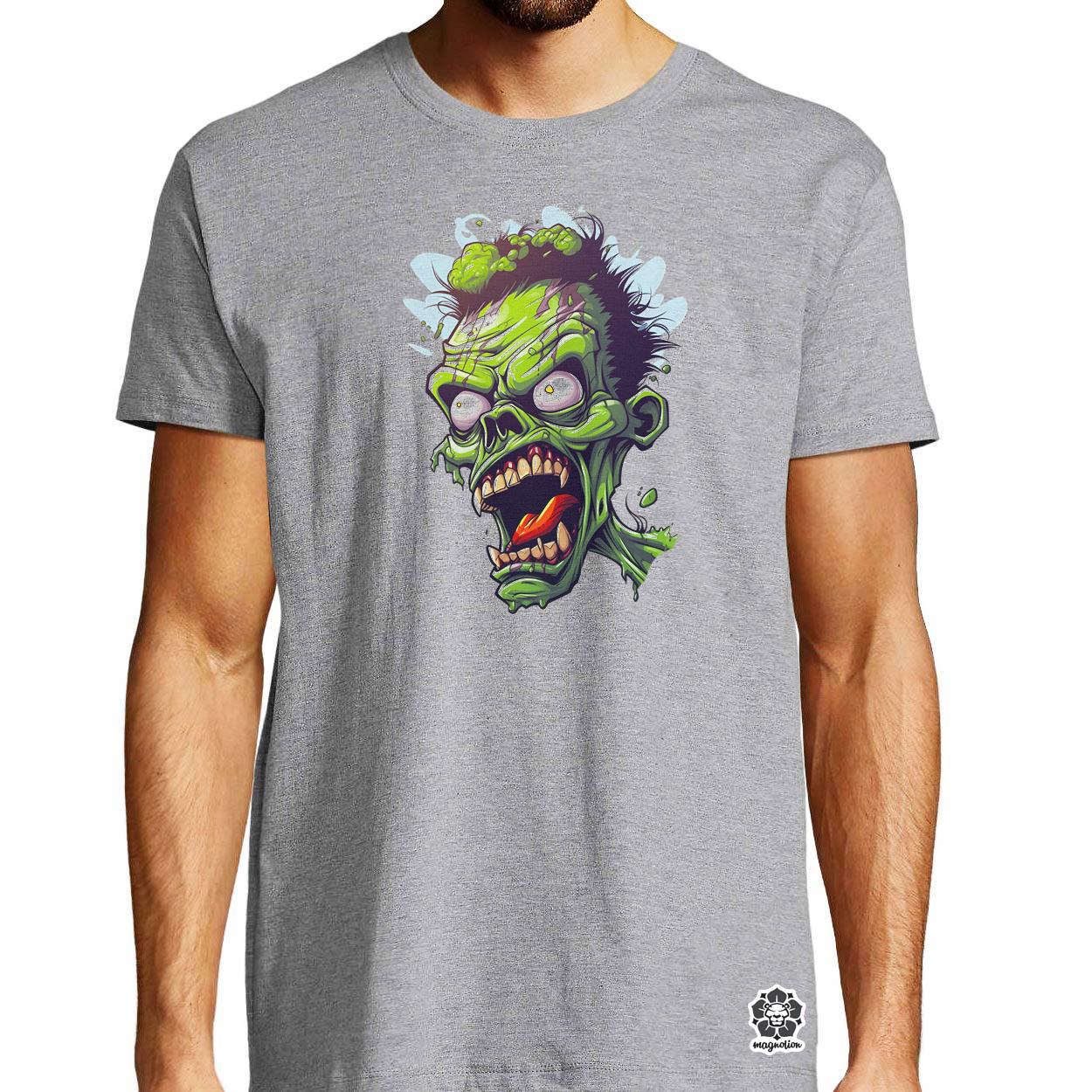 Zombi karikatúra v7 egyedi póló 