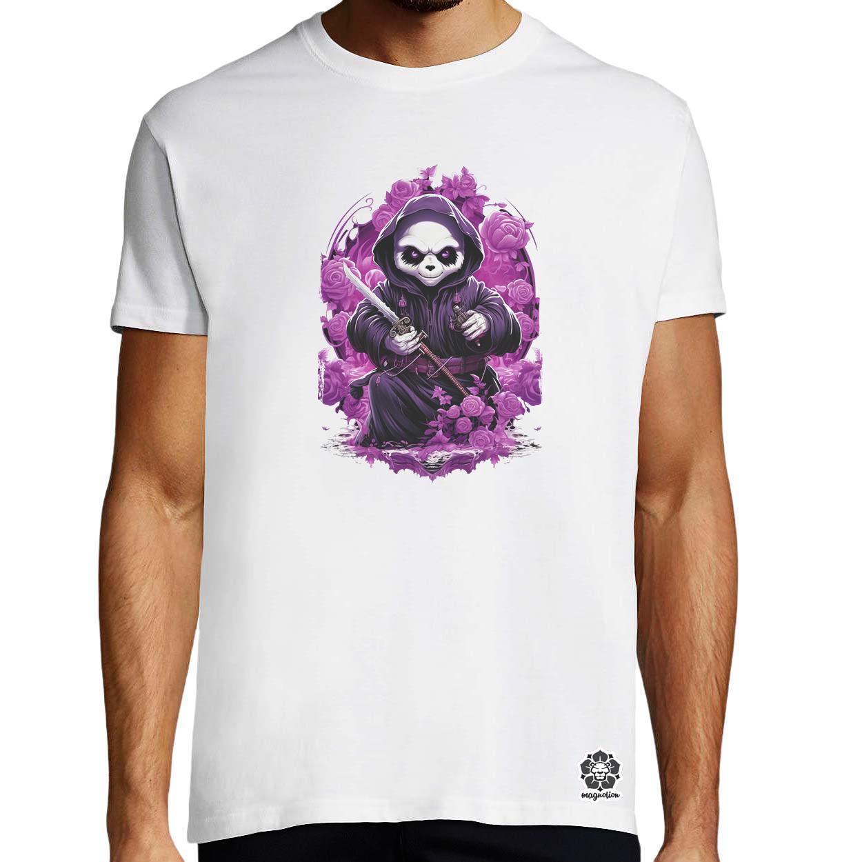 Glitchart panda v3 egyedi póló 