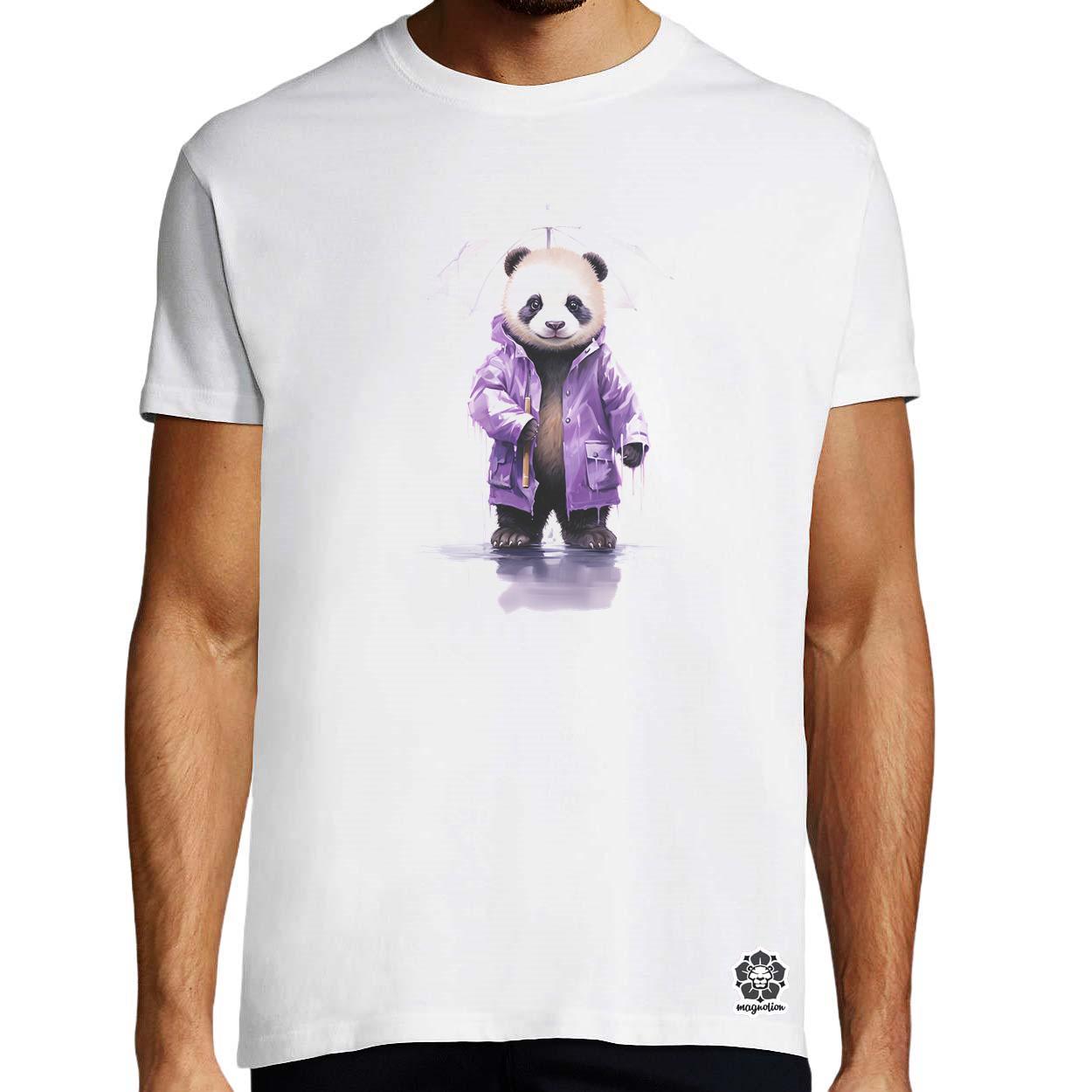 Glitchart panda v5 egyedi póló 