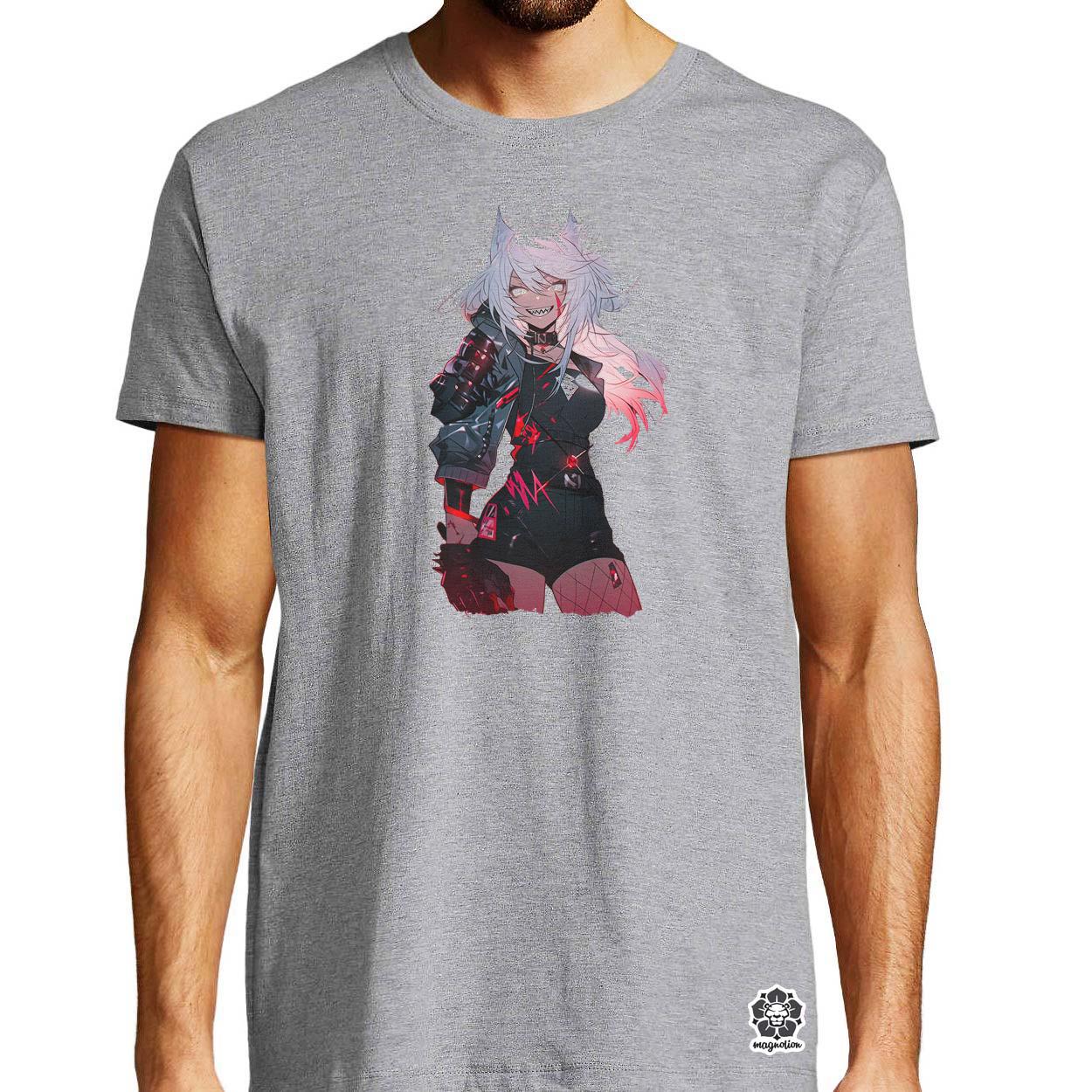 Anime macskalány v3 egyedi póló 