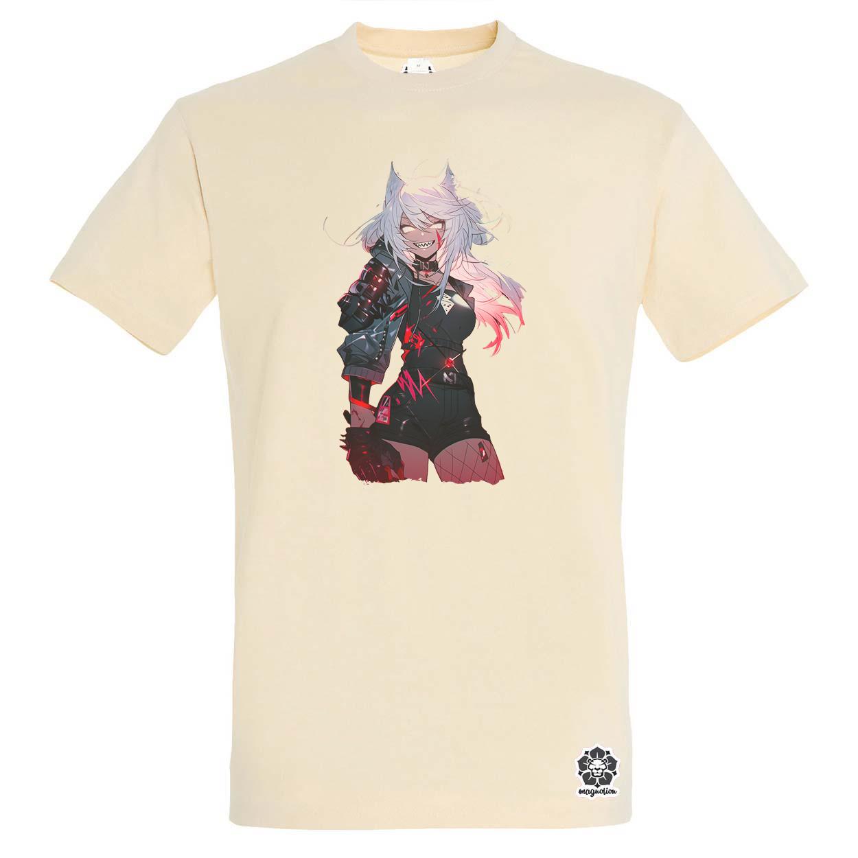 Anime macskalány v3 egyedi póló 