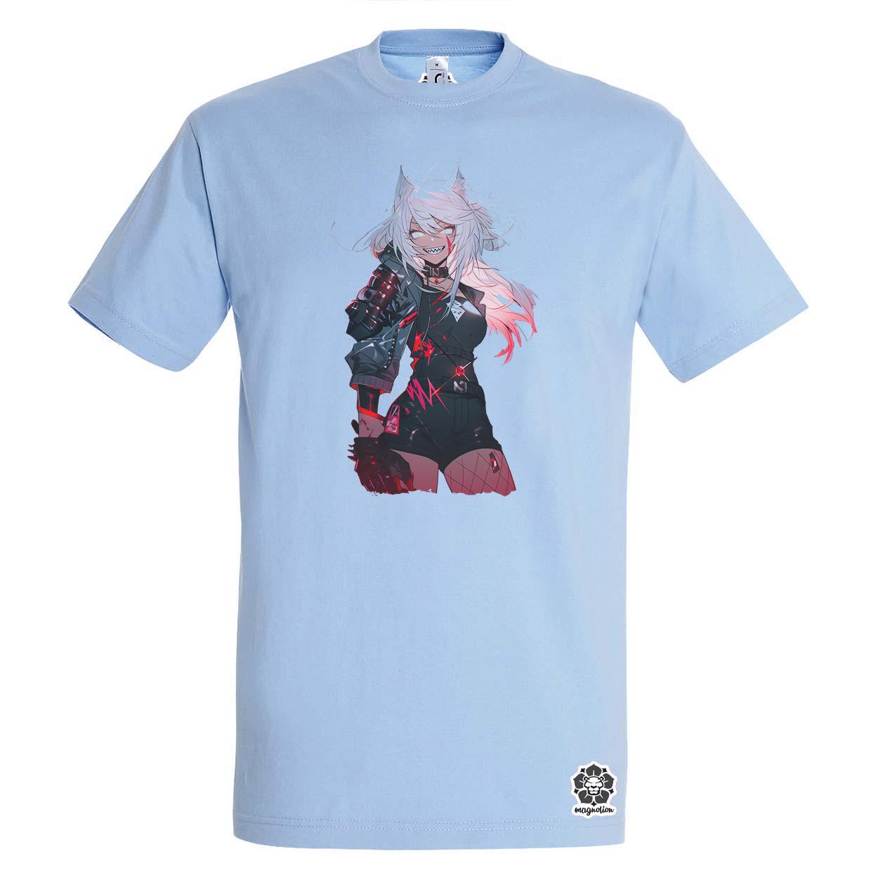 Anime macskalány v3 egyedi póló 