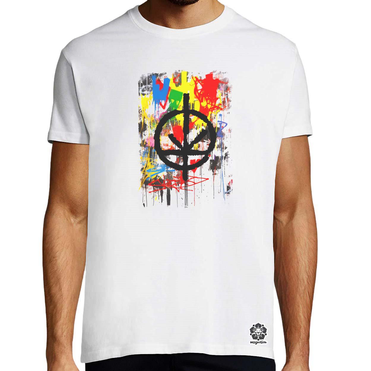 Basquiat béke és szeretet v1 egyedi póló 
