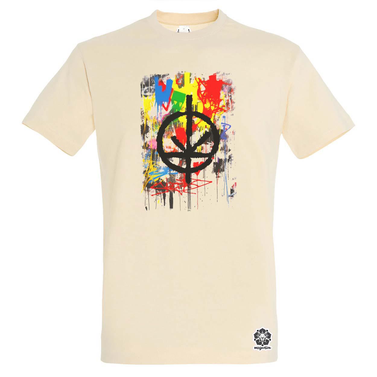 Basquiat béke és szeretet v1 egyedi póló 