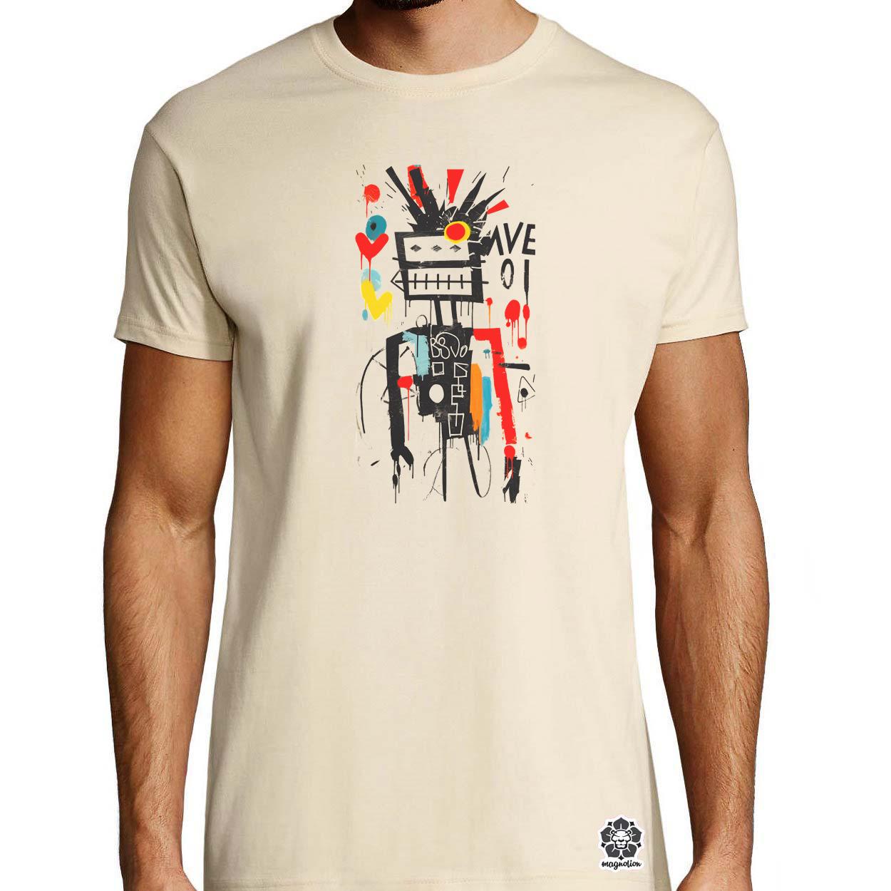Basquiat béke és szeretet v13 egyedi póló 