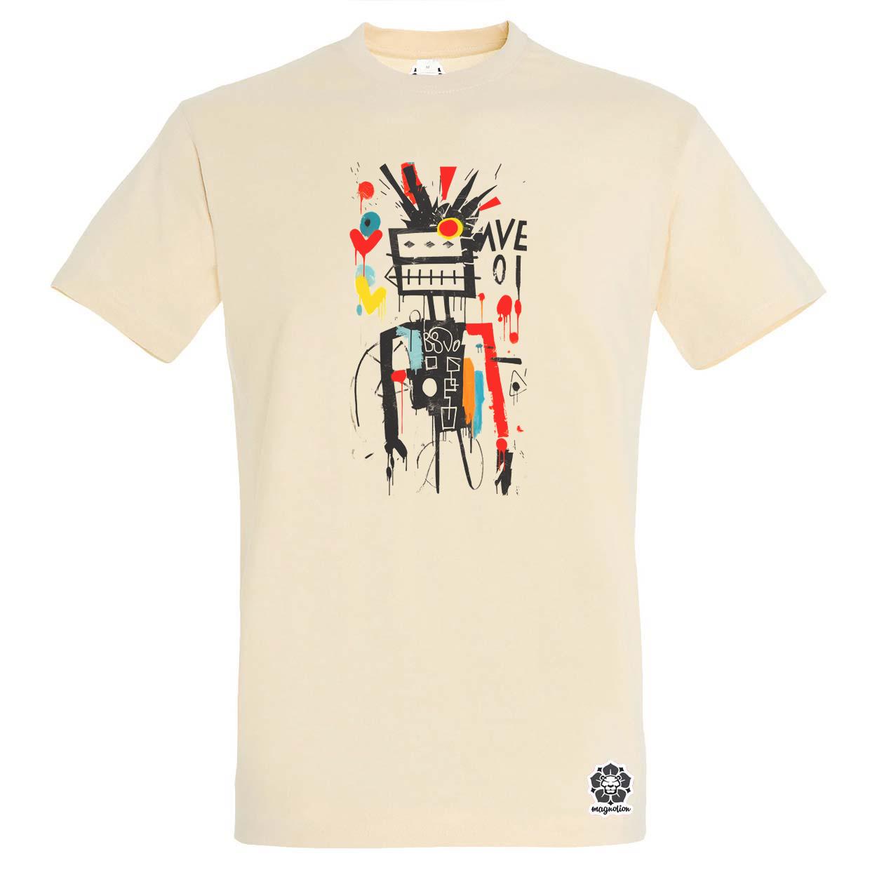 Basquiat béke és szeretet v13 egyedi póló 
