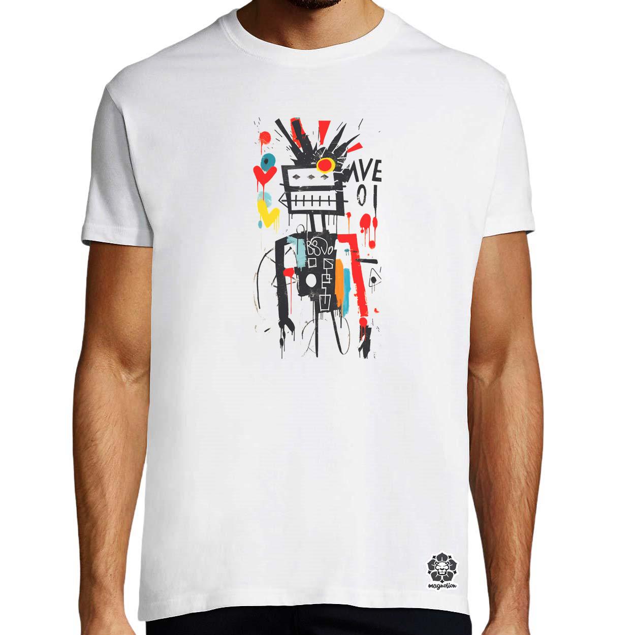 Basquiat béke és szeretet v13 egyedi póló 