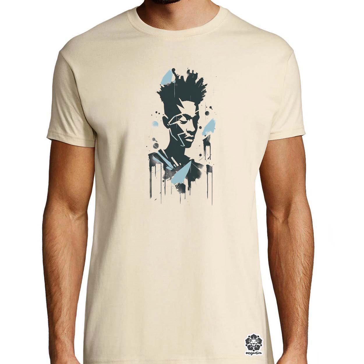 Basquiat béke és szeretet v2 egyedi póló 