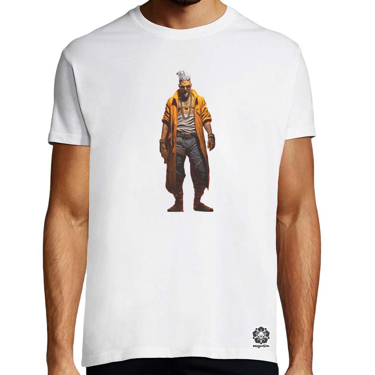 Cyberpunk férfi hadvezér v4 egyedi póló 
