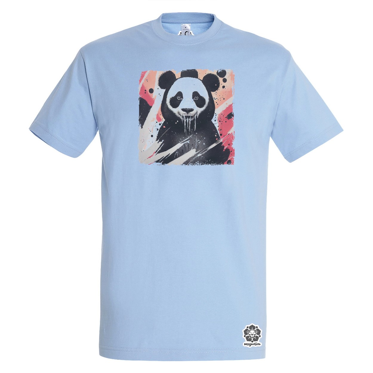 Színes panda egyedi póló 
