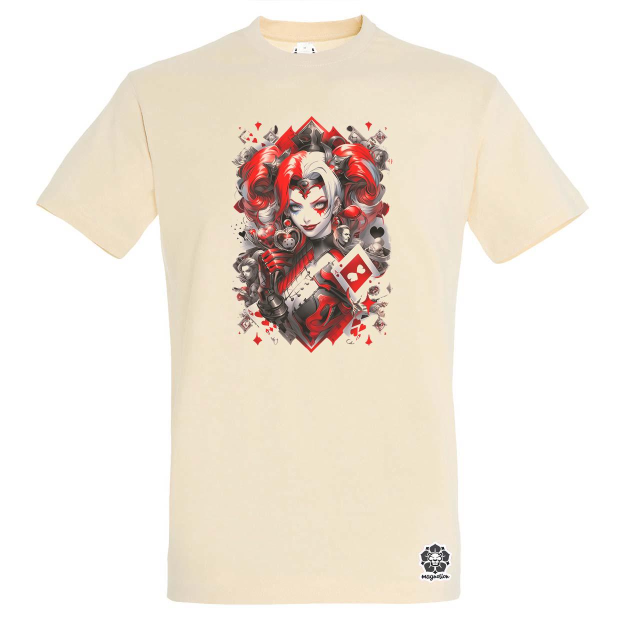Kártya fantázia Harley Quinn v4 egyedi póló 