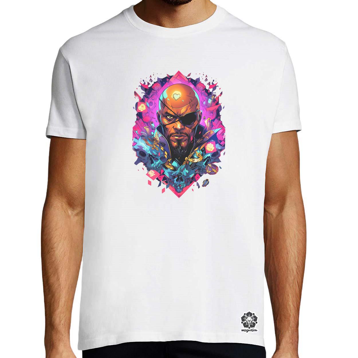 Kártya fantázia Nick Fury v4 egyedi póló 