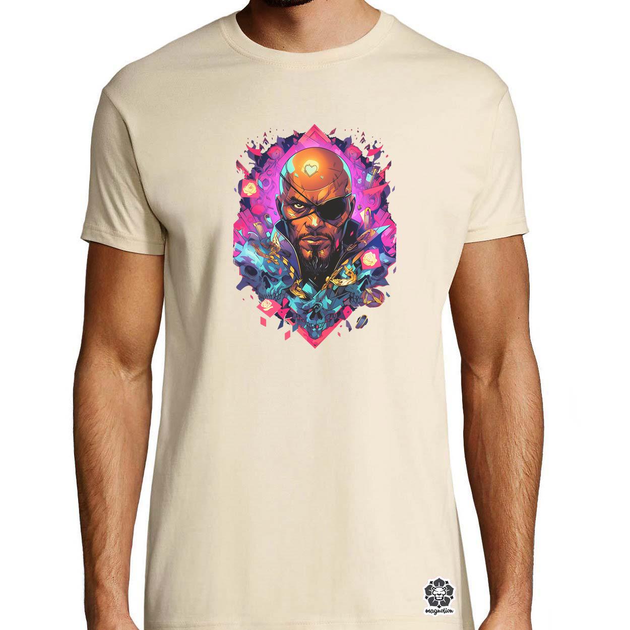 Kártya fantázia Nick Fury v4 egyedi póló 
