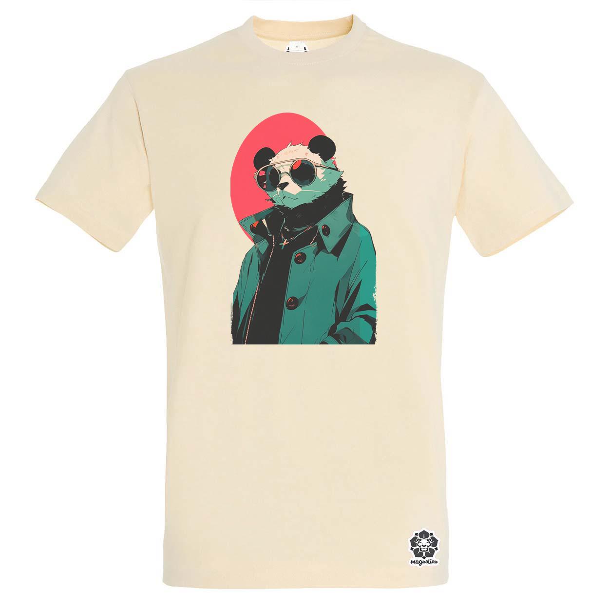 Laza napszemcsis panda v1 egyedi póló 
