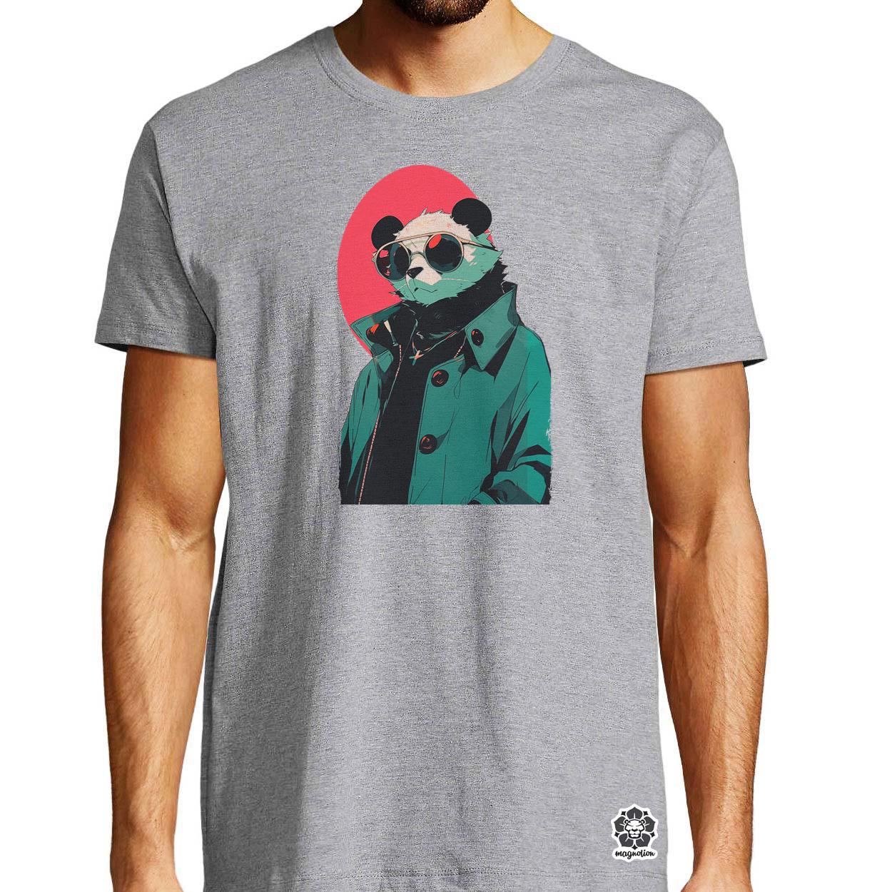 Laza napszemcsis panda v1 egyedi póló 