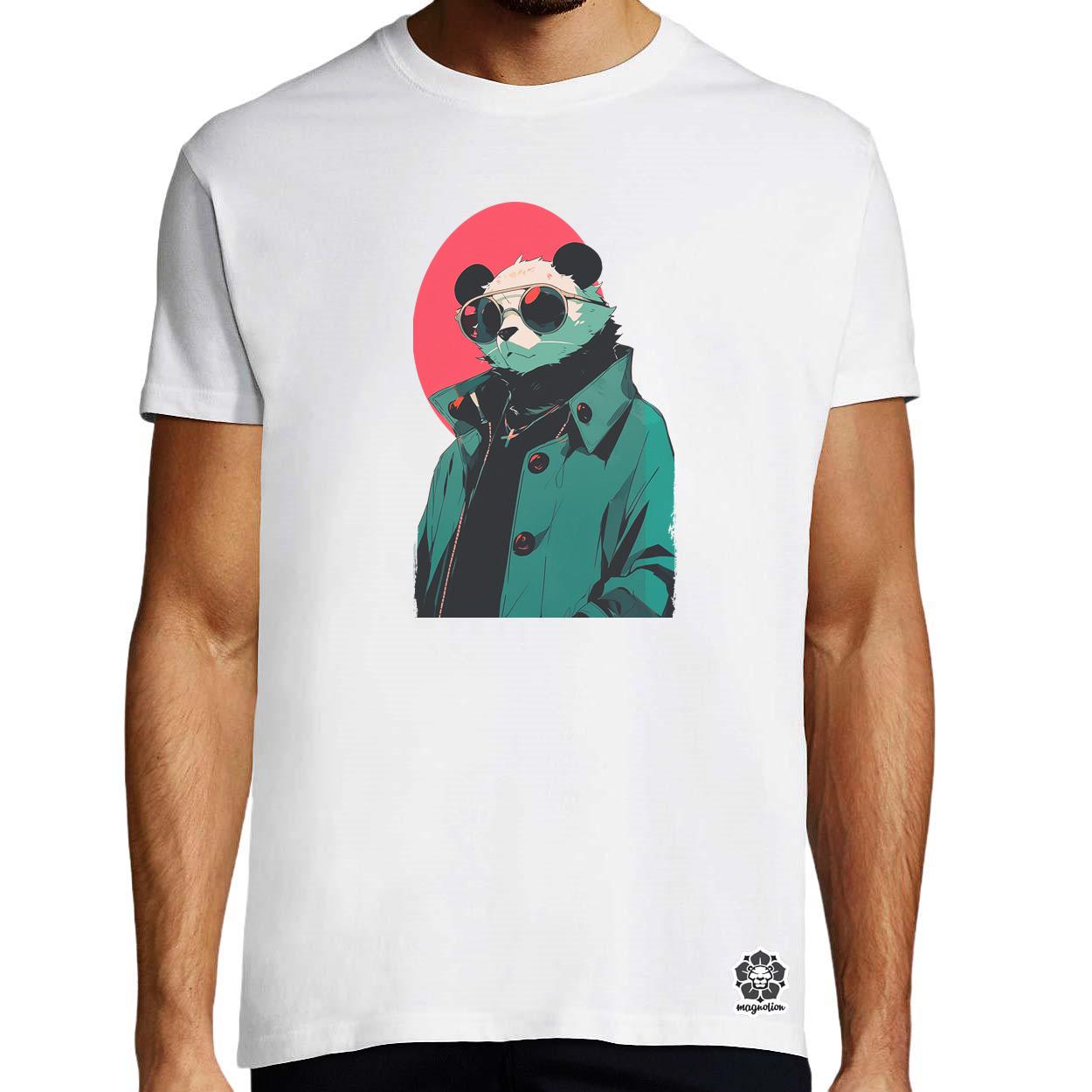 Laza napszemcsis panda v1 egyedi póló 