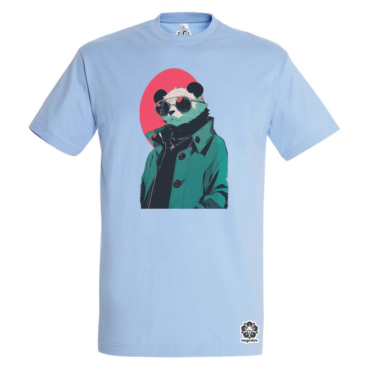 Laza napszemcsis panda v1 egyedi póló 