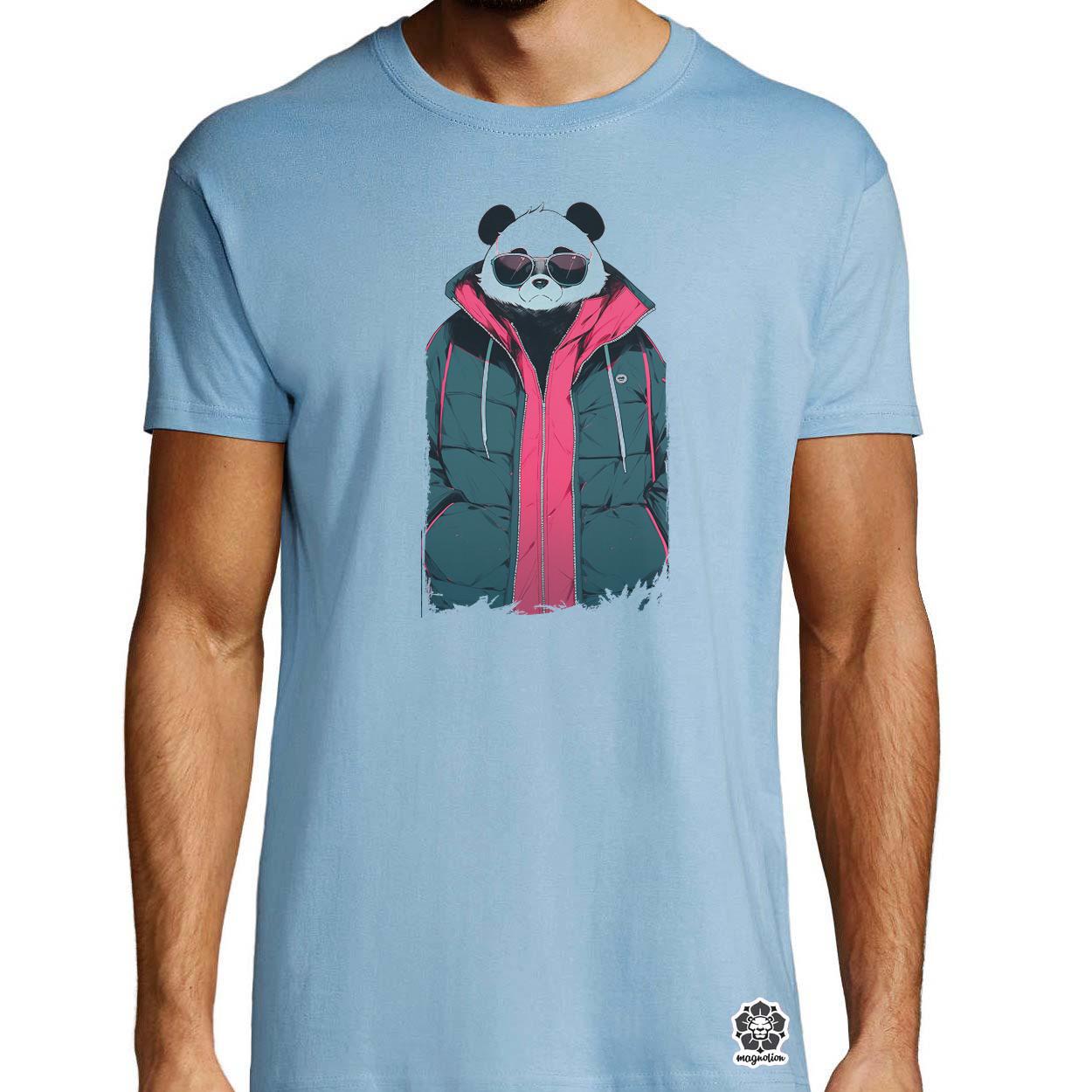 Laza napszemcsis panda v3 egyedi póló 