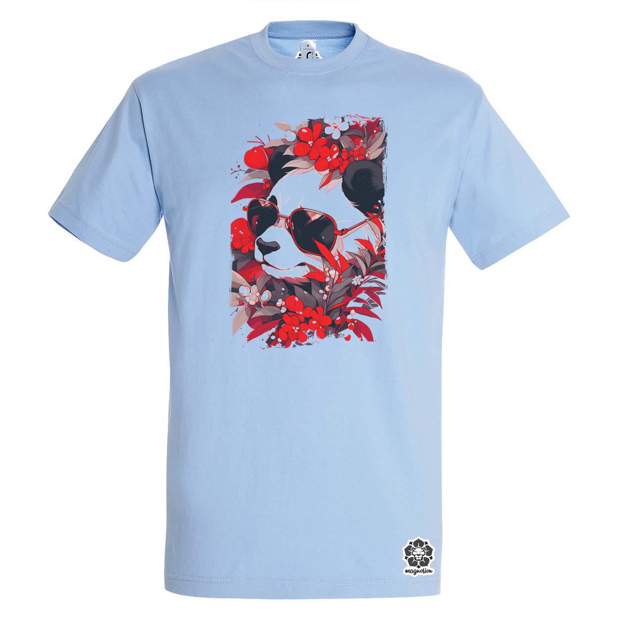 Laza napszemcsis panda v4 egyedi póló 
