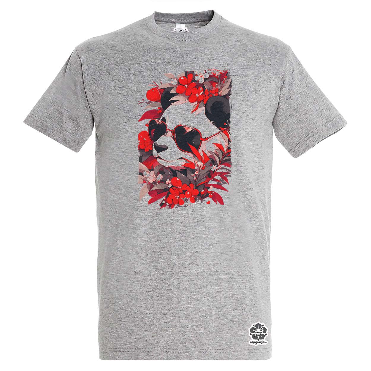 Laza napszemcsis panda v4 egyedi póló 