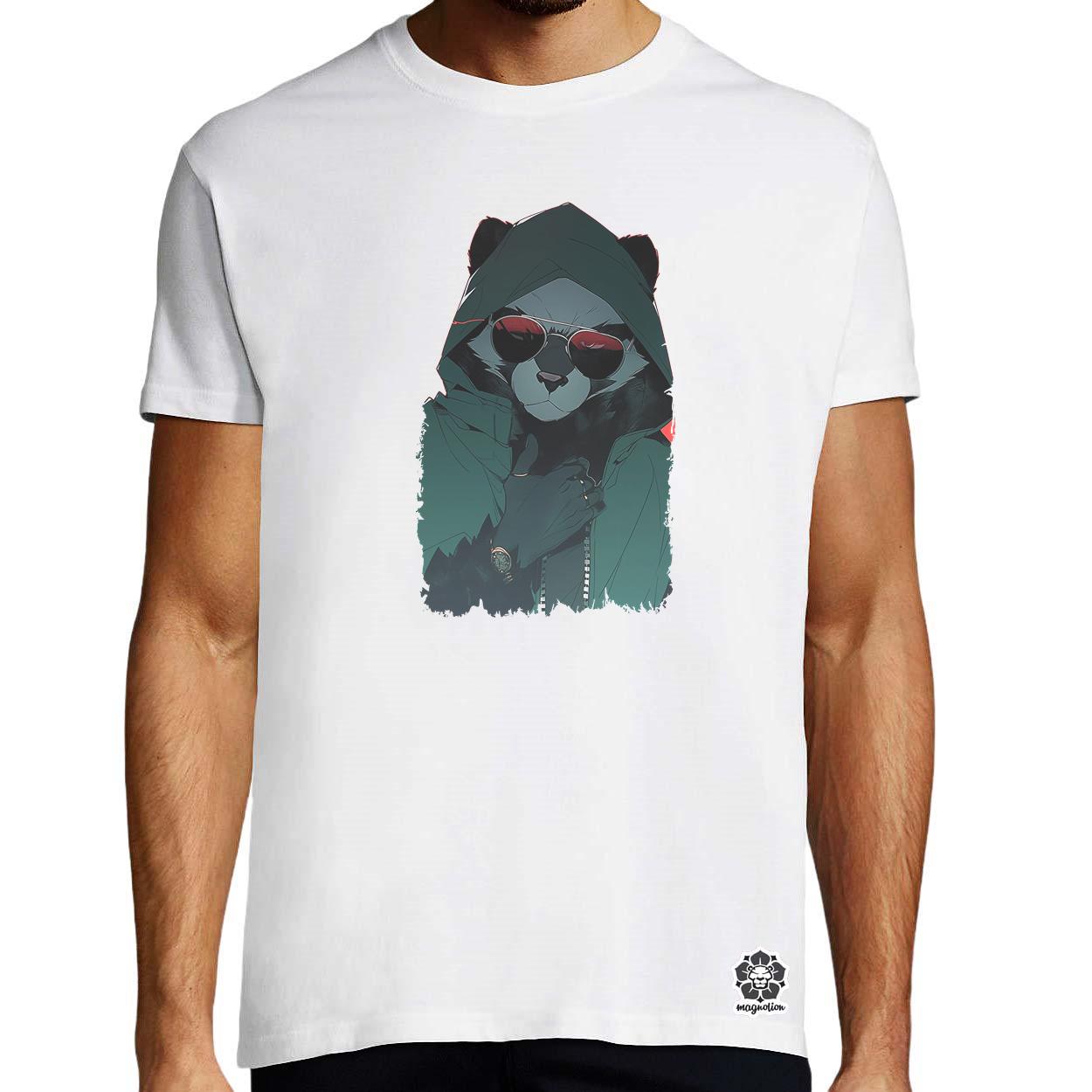 Laza napszemcsis panda v7 egyedi póló 