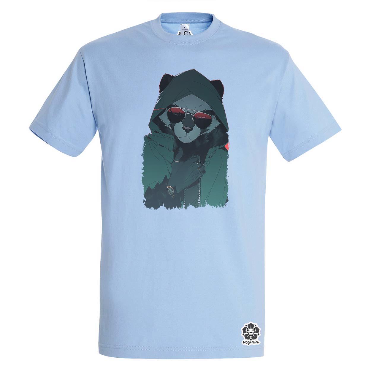 Laza napszemcsis panda v7 egyedi póló 