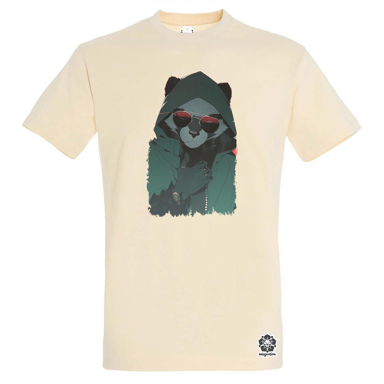 Laza napszemcsis panda v7 egyedi póló 