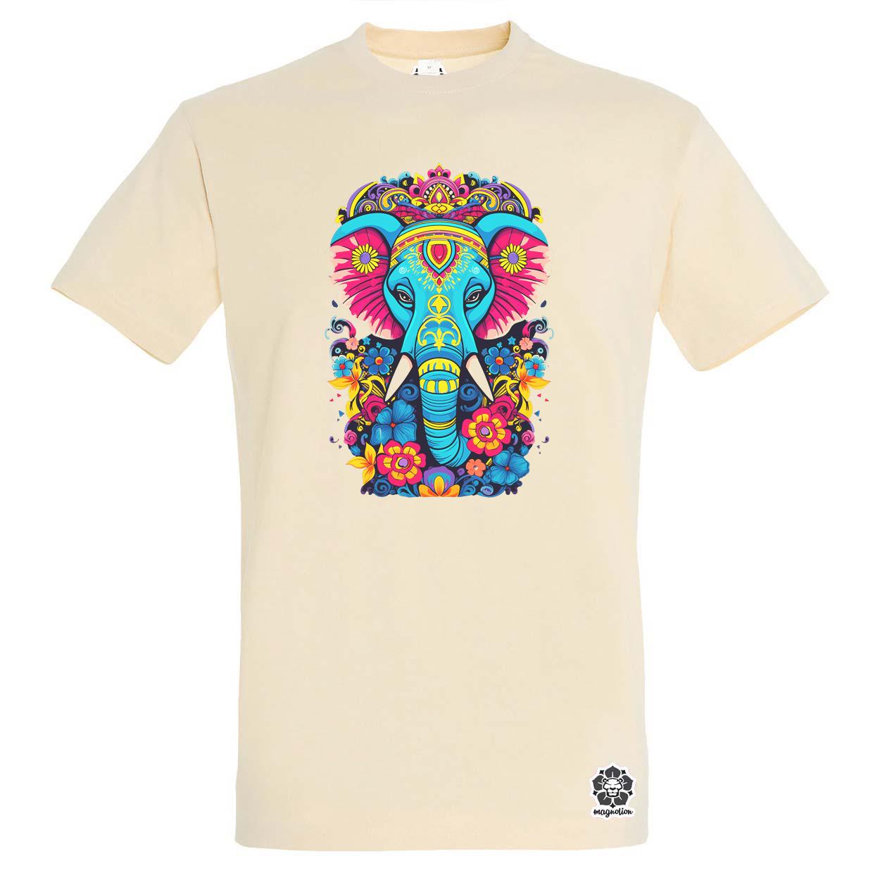 Mandala elefánt v1 egyedi póló 