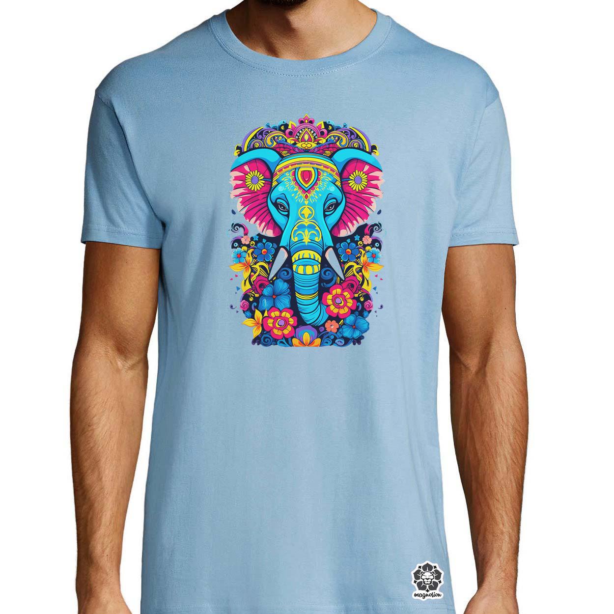 Mandala elefánt v1 egyedi póló 