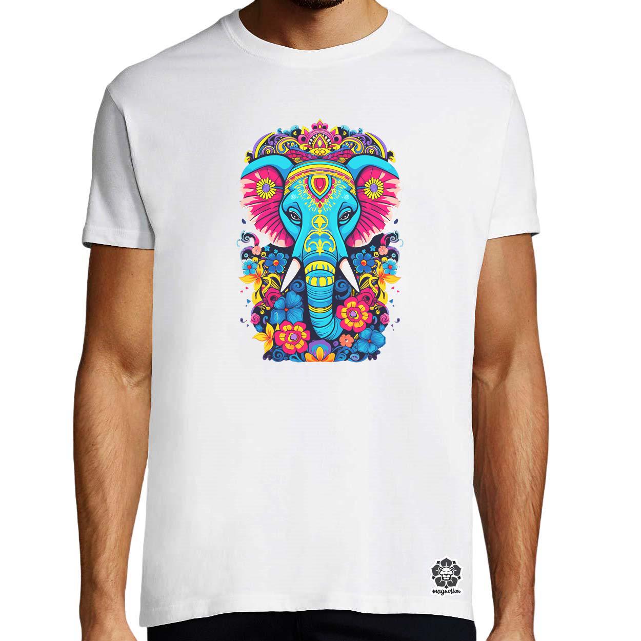 Mandala elefánt v1 egyedi póló 