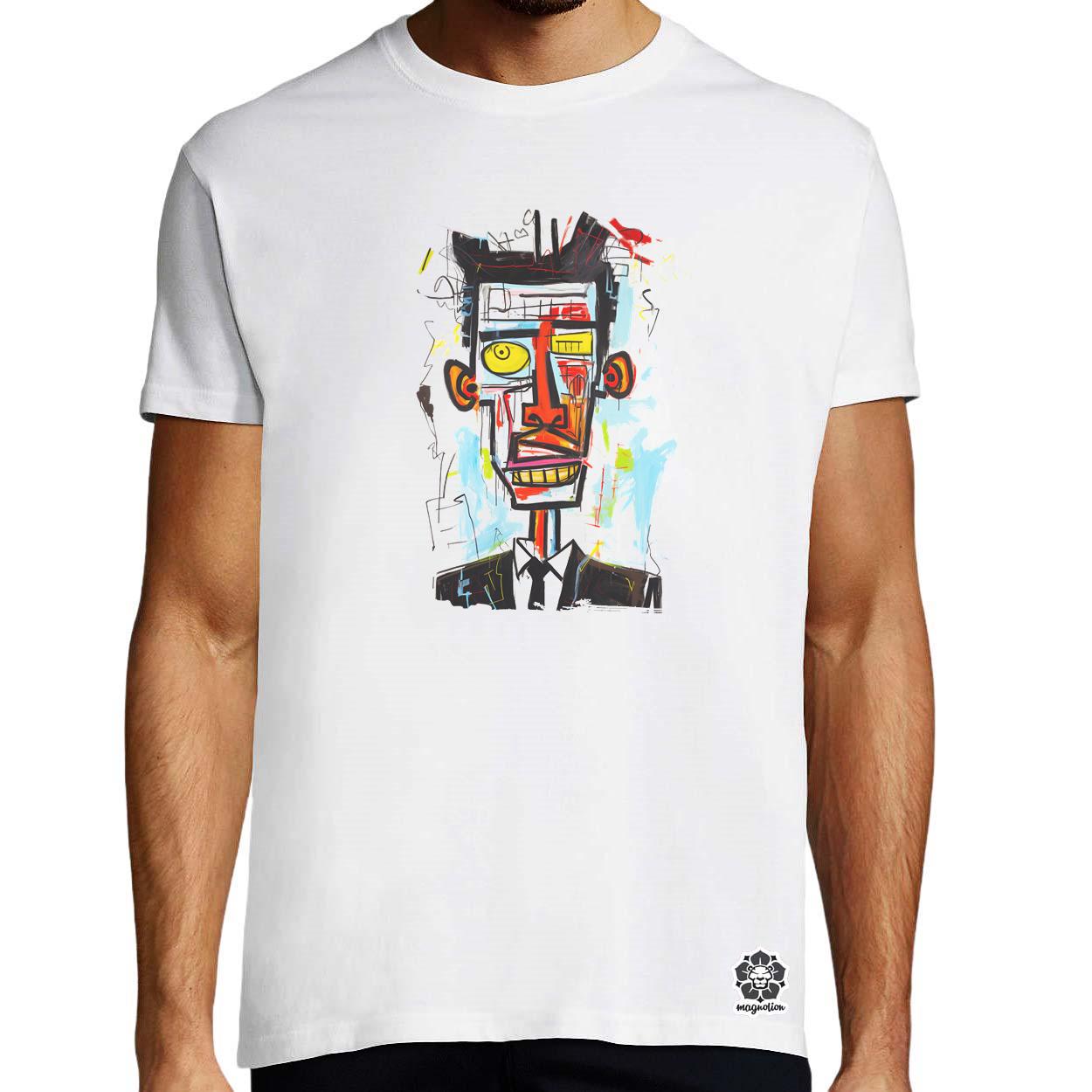 Basquiat portré v2 egyedi póló 