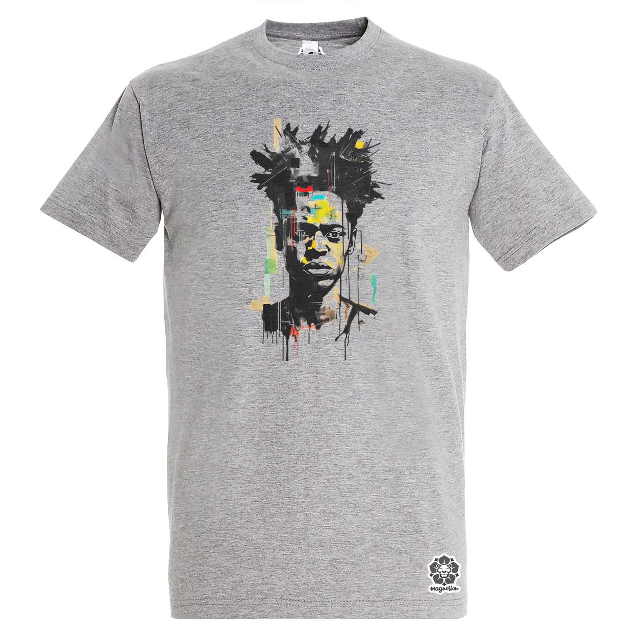Basquiat portré v3 egyedi póló 