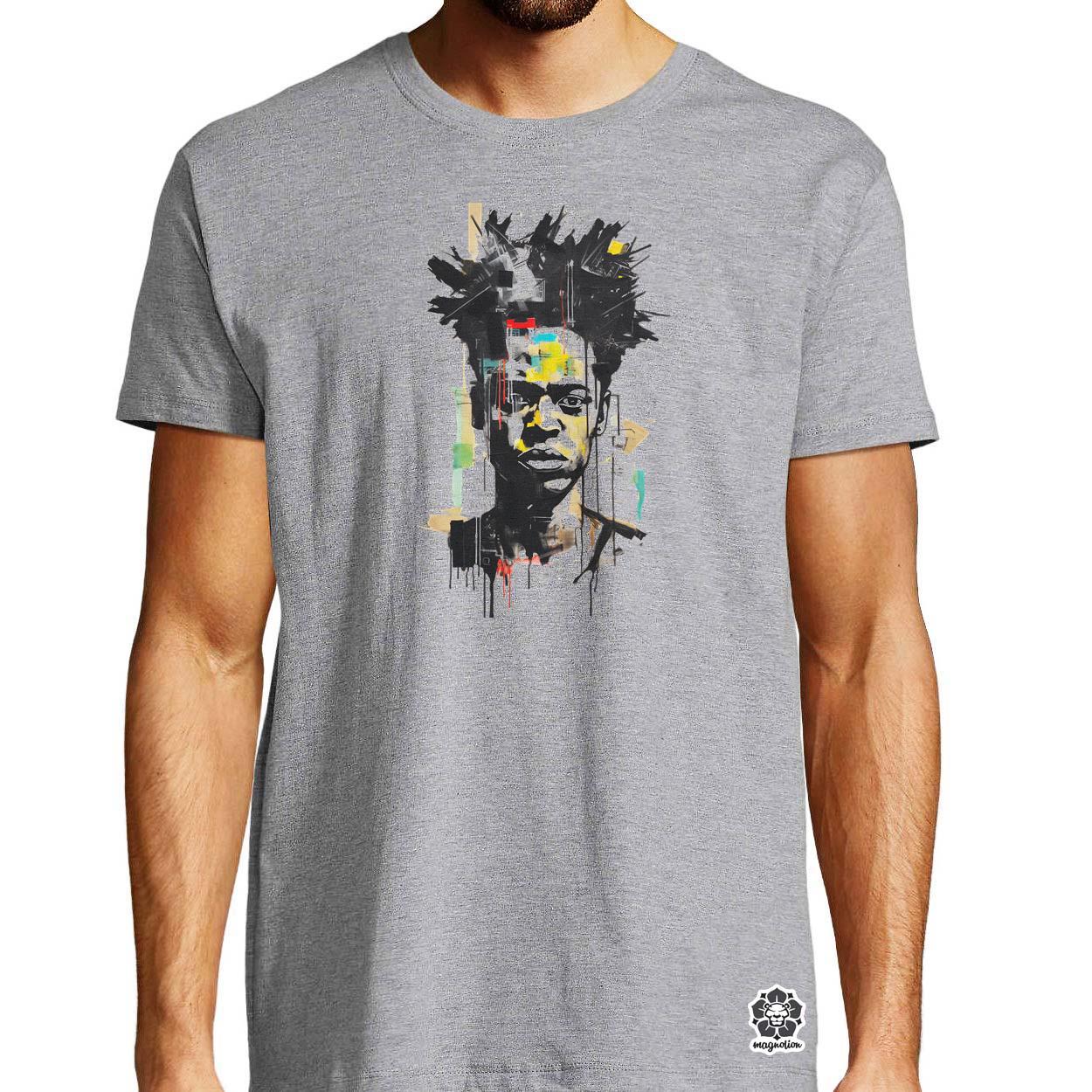 Basquiat portré v3 egyedi póló 