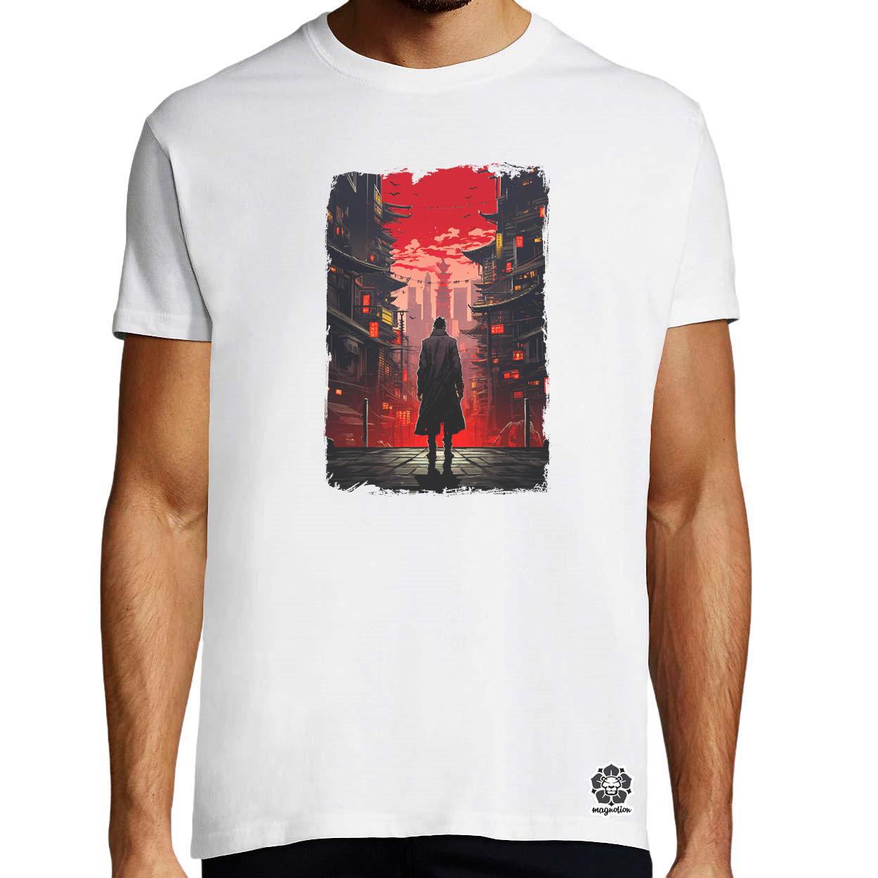 Cyberpunk yakuza szamuráj v2 egyedi póló 