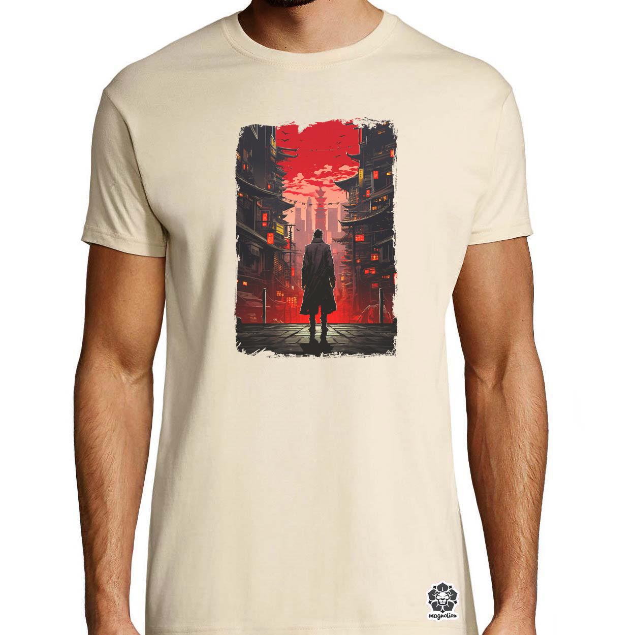 Cyberpunk yakuza szamuráj v2 egyedi póló 