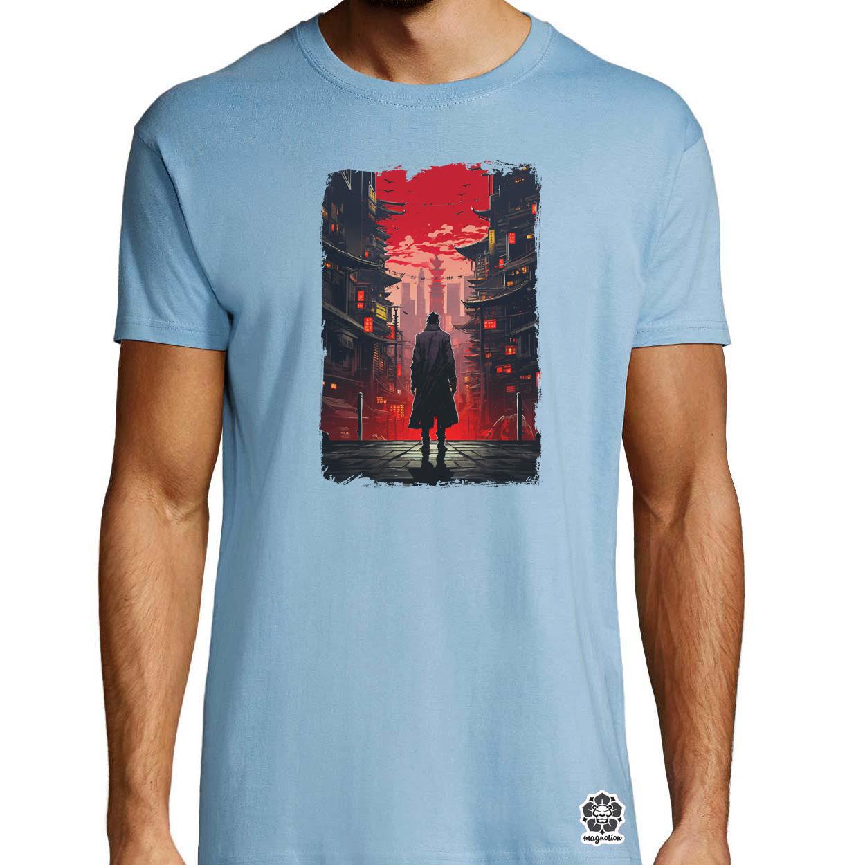 Cyberpunk yakuza szamuráj v2 egyedi póló 