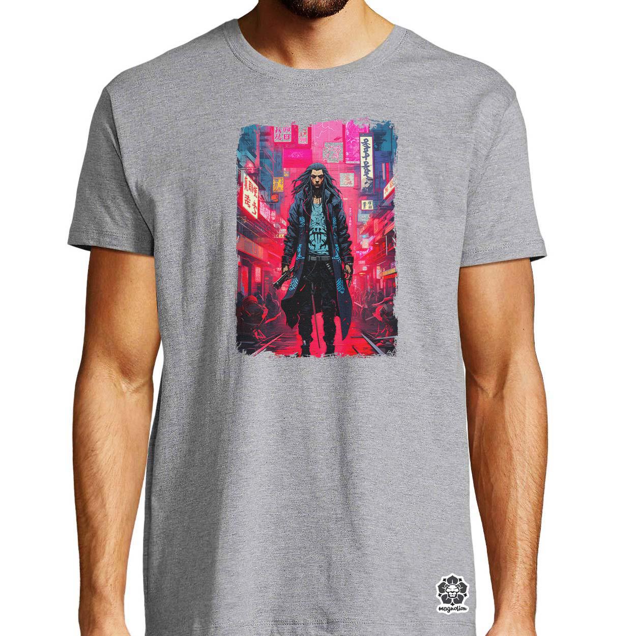 Cyberpunk yakuza szamuráj v8 egyedi póló 