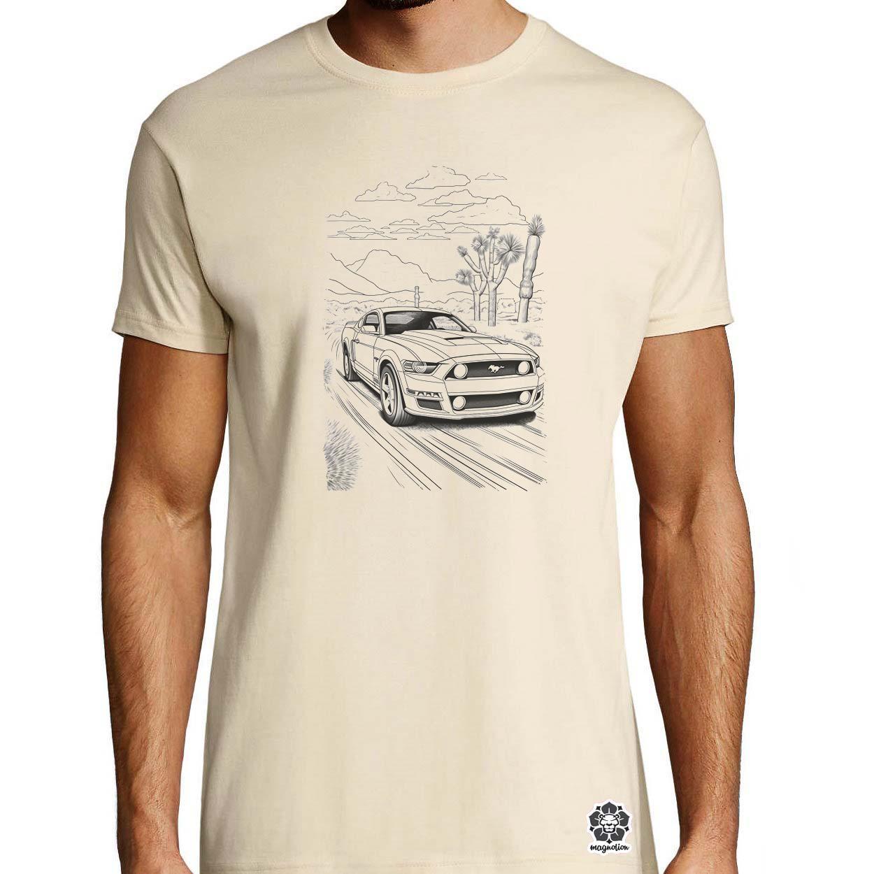 Ford Mustang v2 egyedi póló 