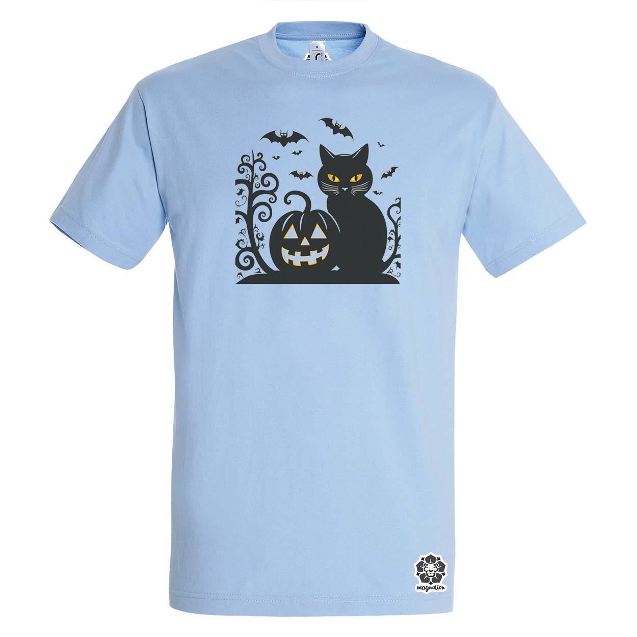 Halloween macsek v1 egyedi póló 