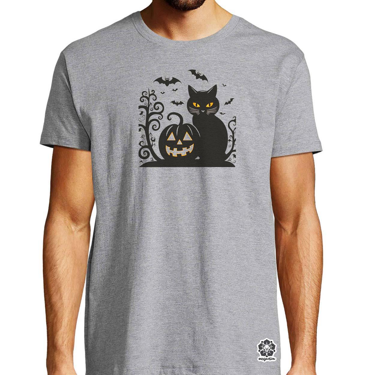 Halloween macsek v1 egyedi póló 