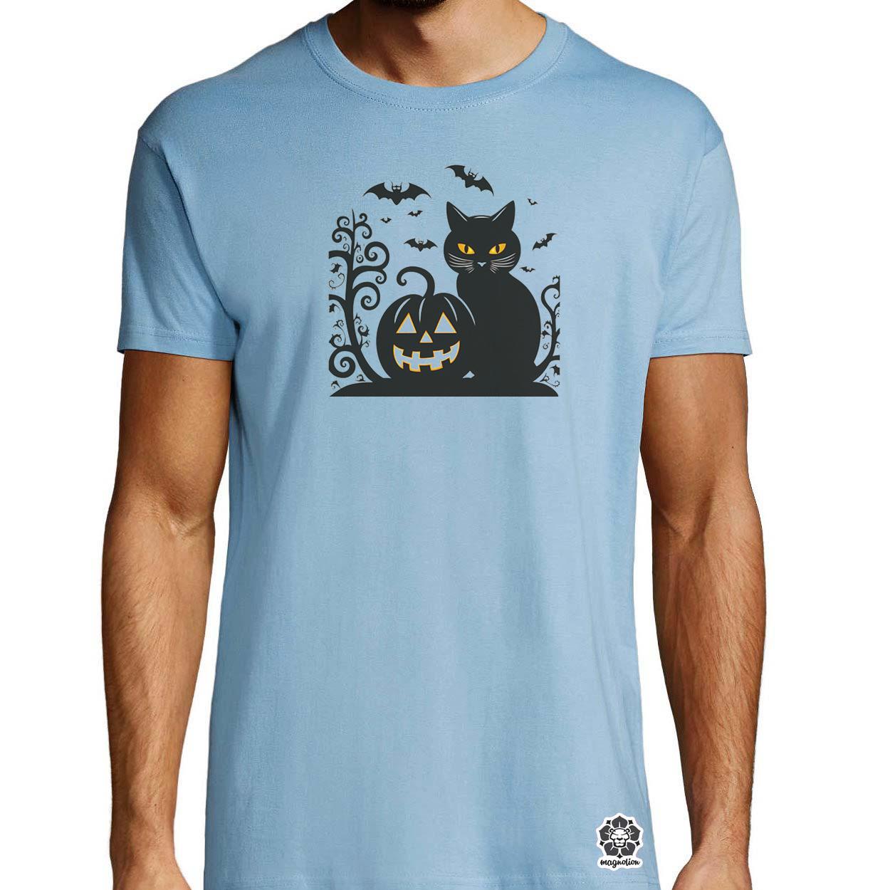 Halloween macsek v1 egyedi póló 