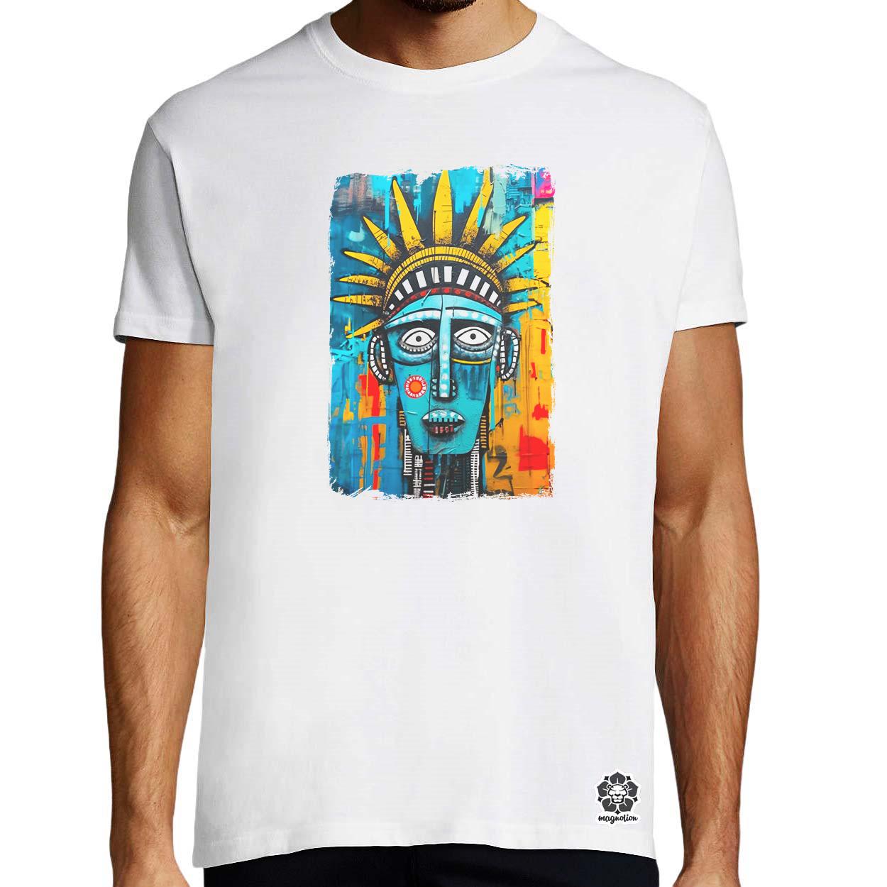 NYC napfelkelte Basquiat graffiti v5 egyedi póló 