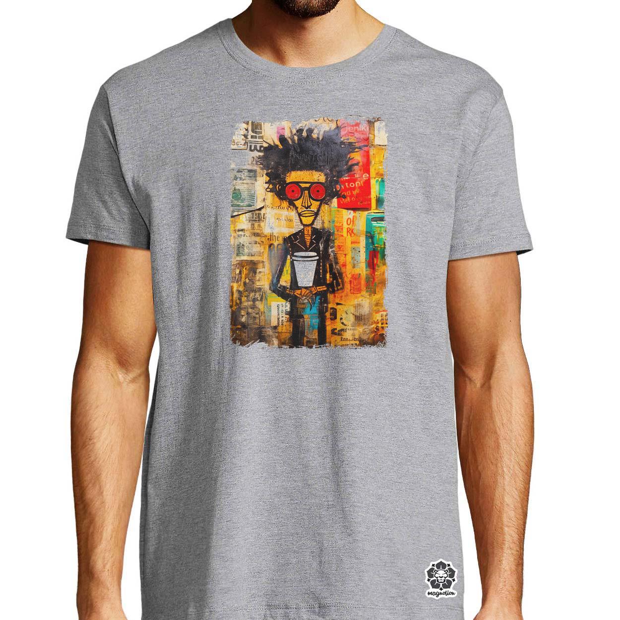 NYC napfelkelte Basquiat graffiti v7 egyedi póló 